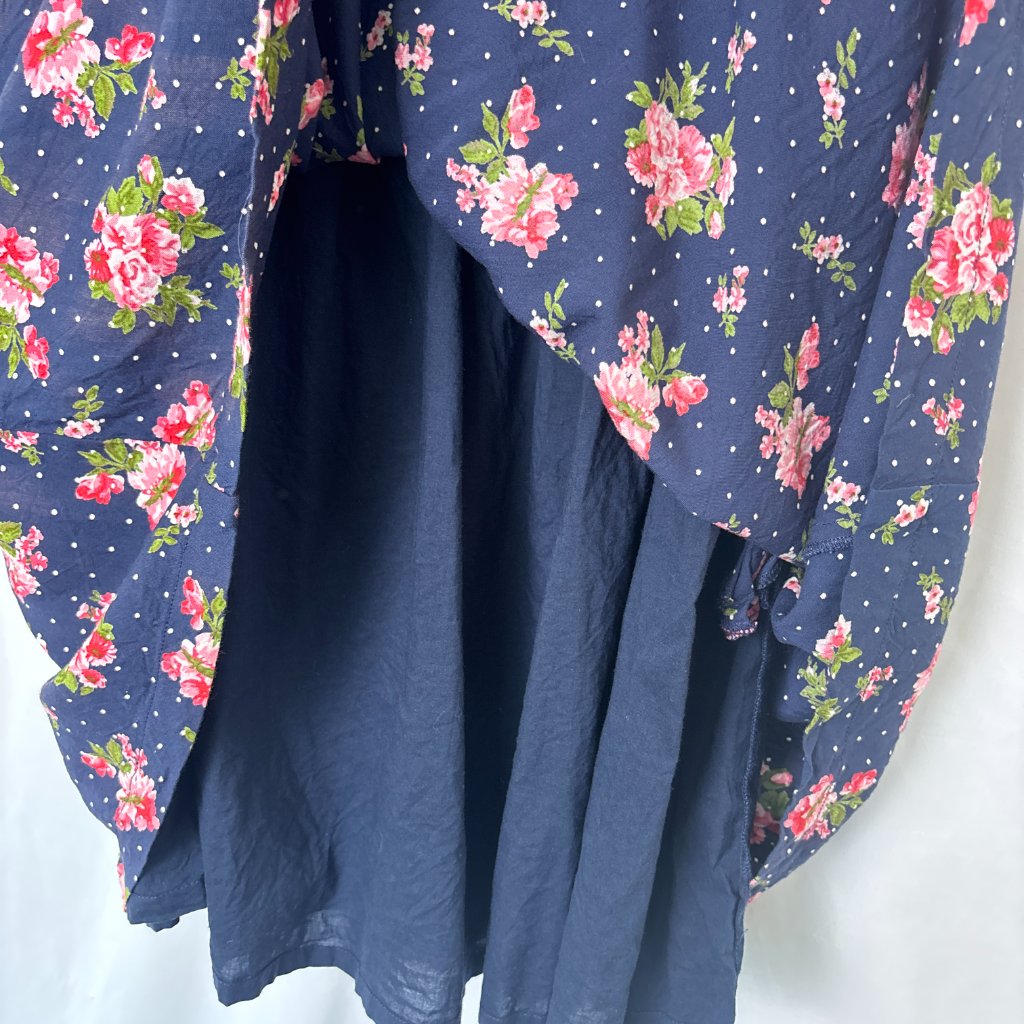 Frock Shop Dress Women's Medium Navy Pink Floral Feminine Fit And Flare — image 6 of 8